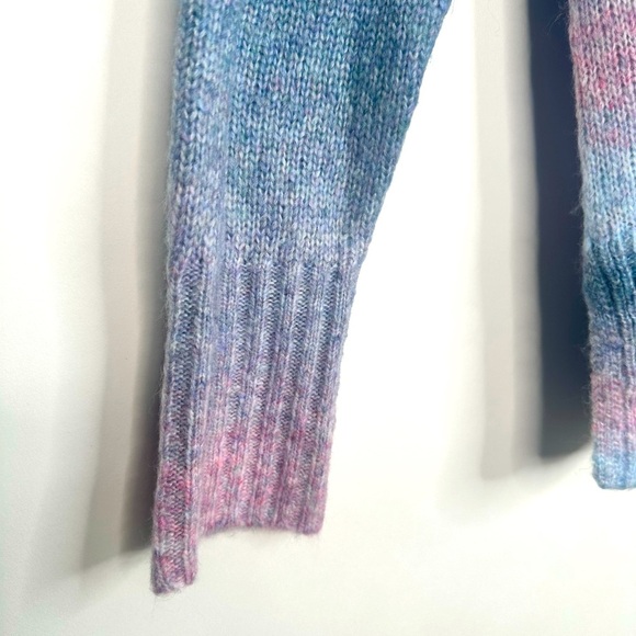 a.n.a‎ Women's Size L Long Sleeve V-Neck Color Block Chain Knit Sweater - Picture 6 of 15